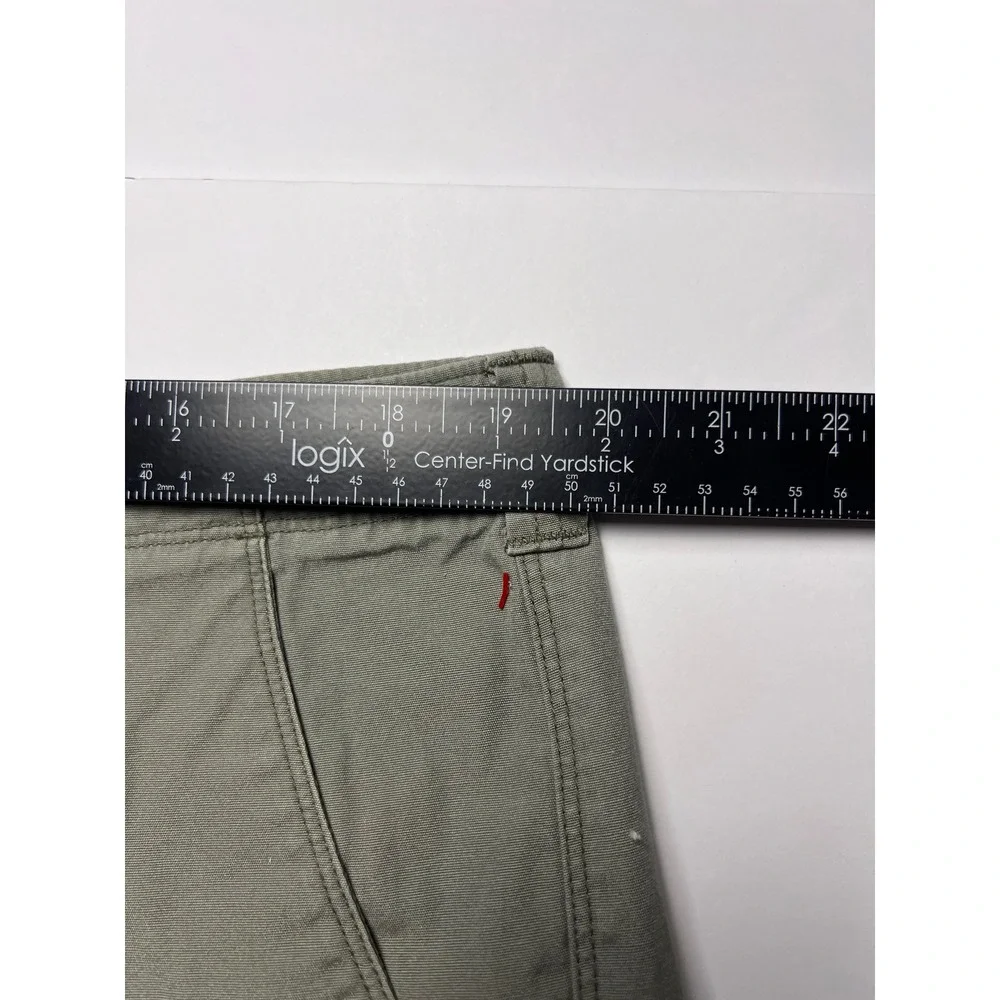 Woolrich Cargo Shorts Mens 38 Field Stone Grey Green 100% Cotton Utility 3012